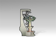 待浮空种植单元